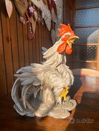 Gallo in ceramica G. Cortese