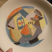 piatto da collezione ceramica stella artois 