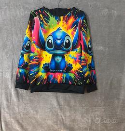Felpa stich disney 10-11 anni