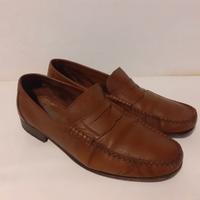 Mocassini in pelle marrone da uomo - Made in Italy