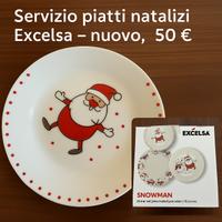 Servizio piatti natalizi Excelsa Snowman – VENDUTO