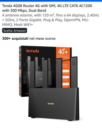 Router/Modem Tenda ultraveloce 4g+