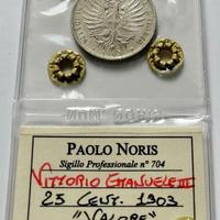 Moneta 25 centesimi 1903 Vittorio Em III (RARO)