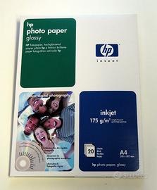 Carta fotografica HP A4 glossy - 200 fogli - NUOVA