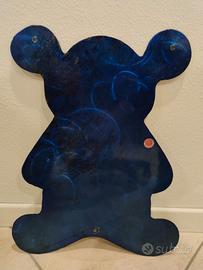 Orso in lamina metallica da appendere 50 cm