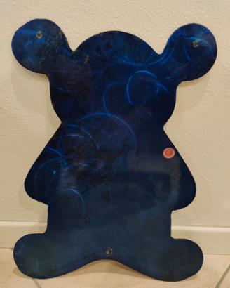 Orso in lamina metallica da appendere 50 cm