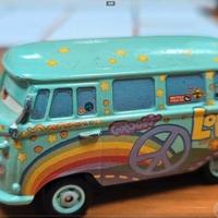 Modellino furgoncino volkswagen hippie