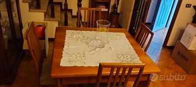 tavolo sala da pranzo con 6 sedie