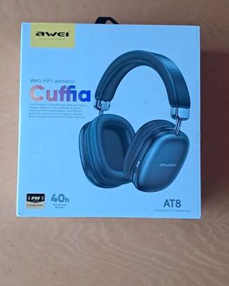 AWEI Cuffie Bluetooth AT8 nuove