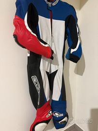 Tuta moto in pelle di canguro