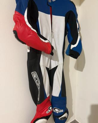 Tuta moto in pelle di canguro