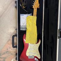 Fender stratocsster candle red american