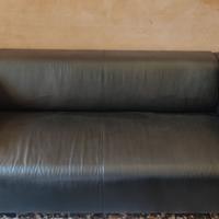 DIVANO 2 POSTI IN SIMILPELLE NERO IKEA