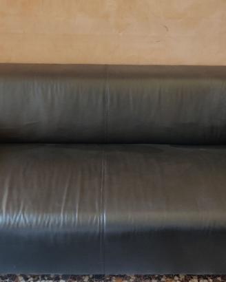 DIVANO 2 POSTI IN SIMILPELLE NERO IKEA