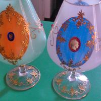 Calici vintage  (esposizione/complemento d'arredo)