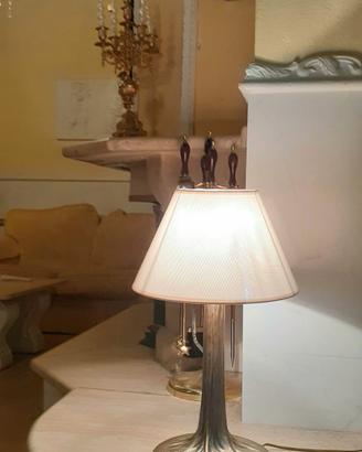 Lampada con base a tronco 