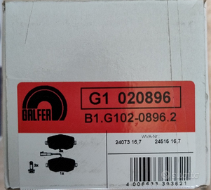 ATE 13.0460-2724.2 PASTIGLIE FRENI PER FIAT LANCIA