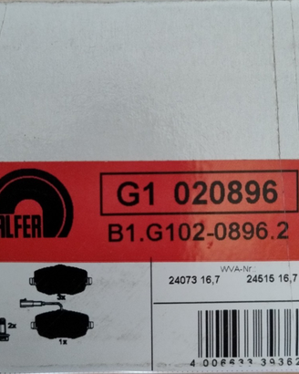 ATE 13.0460-2724.2 PASTIGLIE FRENI PER FIAT LANCIA