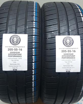 2 GOMME 205 55 16 GOODYEAR A76436