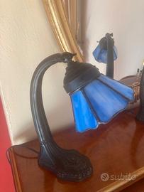 Lampade da appoggio stile Tiffany Blu cobalto
