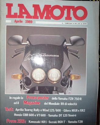 Rivista LA MOTO numero 4 anno 1989