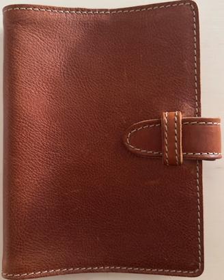 Porta agenda in pelle artigianale (MAI UTILIZZATO)