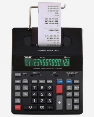 Calcolatrice professionale carta termica 12 cifre
