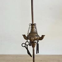 Lampada Fiorentina Lucerna Toscana 3 lumi ottone