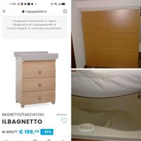 Fasciatoio con cassettiera