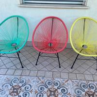 poltrone da giardino colorate n. 3