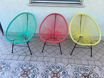 poltrone da giardino colorate n. 3