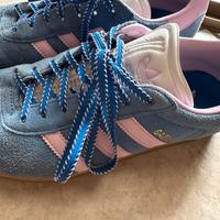 Adidas gazelle celesti e rosa originali