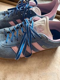 Adidas gazelle celesti e rosa originali