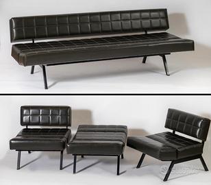 Poltrone e divano Panchetto di Rito Valla anni 60