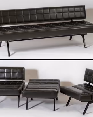 Poltrone e divano Panchetto di Rito Valla anni 60