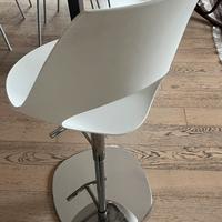 Coppia di sgabelli bianchi Shark Bontempi Casa