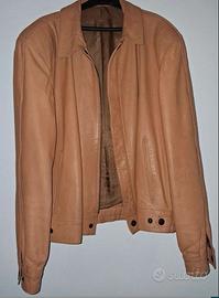 Giacca pelle vintage "Linea Sport CGT" - Taglia 52