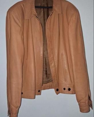 Giacca pelle vintage "Linea Sport CGT" - Taglia 52