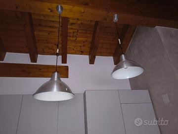lampadario in alluminio Ikea