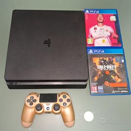 PLAYSTATION 4 SLIM da 1 TB+joystick e 2giochi 