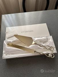 Paletta e coltello dolce in silver Ottaviani
