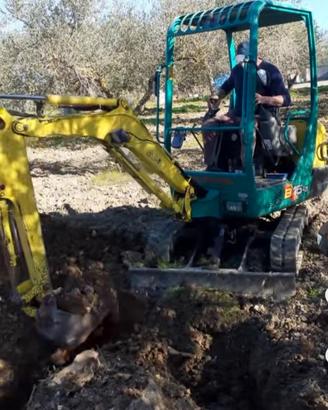 scavi e  impianti di irrigazione  yanmar 15 