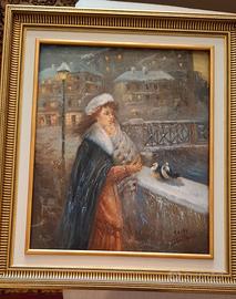 Dipinto Olio su Tela Sasha Lohno Orloff