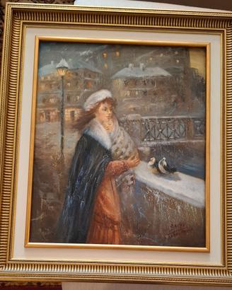 Dipinto Olio su Tela Sasha Lohno Orloff