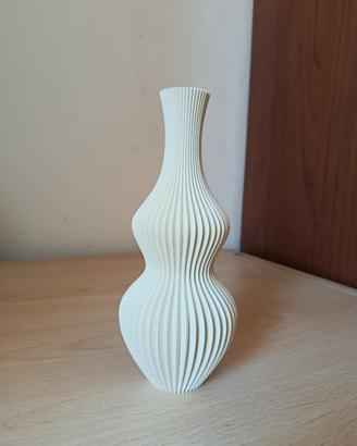 vaso ondulato bianco osso