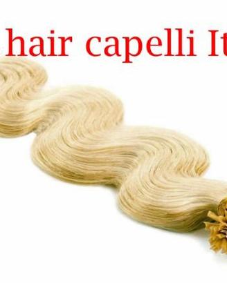 Capelli extension umani 100 ciocche 1 grammo veri