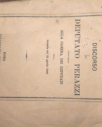 Fascicoli con discorsi del deputato Pedrazzi Anni 