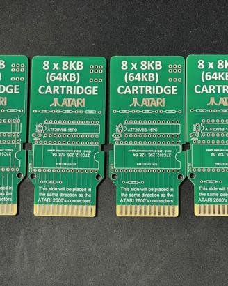 Lotto Atari 2600 PCB per cartuccia multigioco 8x8K