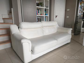 Divano Letto 3 posti Chateaux d'Ax in vera pelle