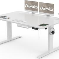 Devoko Scrivania Regolabile in Altezza 140 x 80 cm